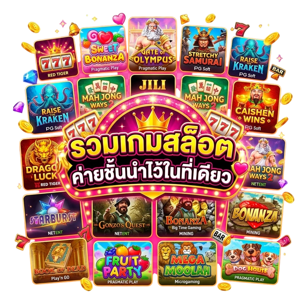 รวมเกมสล็อตจากค่ายชั้นนำไว้ในที่เดียว